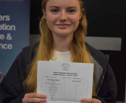 Katie c gcse results day 2022