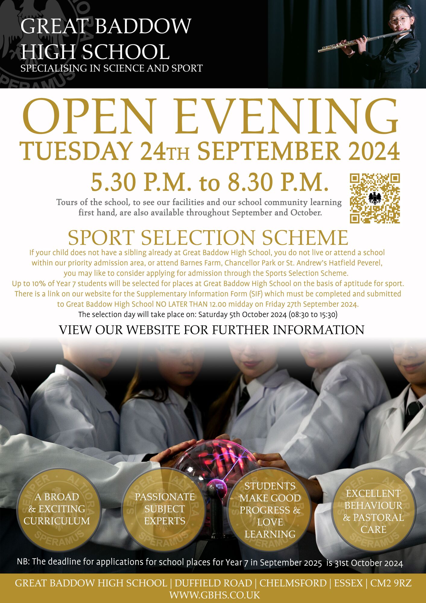 Open Evening Flyer 2024