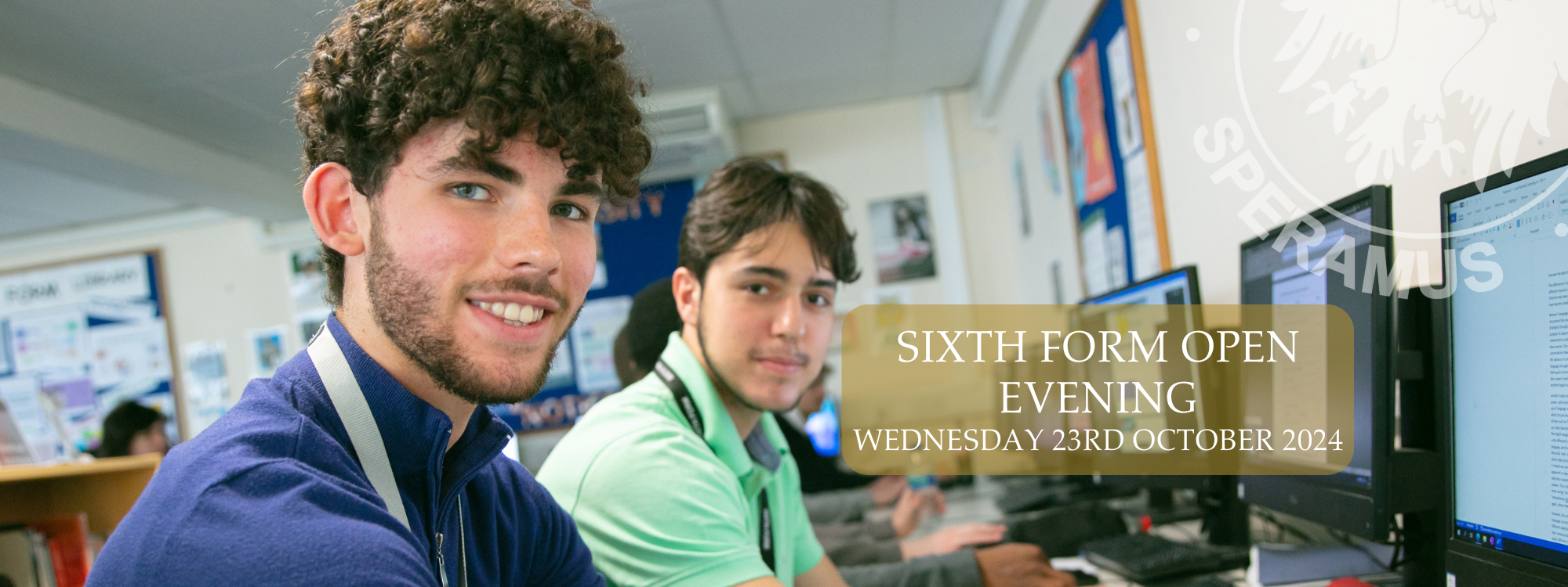 SIXTH FORM Open Evening  Announcment 2024 (2000 × 750px) (1)